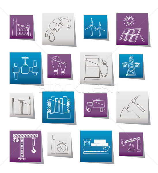 Business and industry icons Stock photo © stoyanh