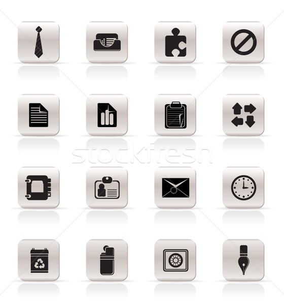 Simple Business and Office Icons  Stock photo © stoyanh