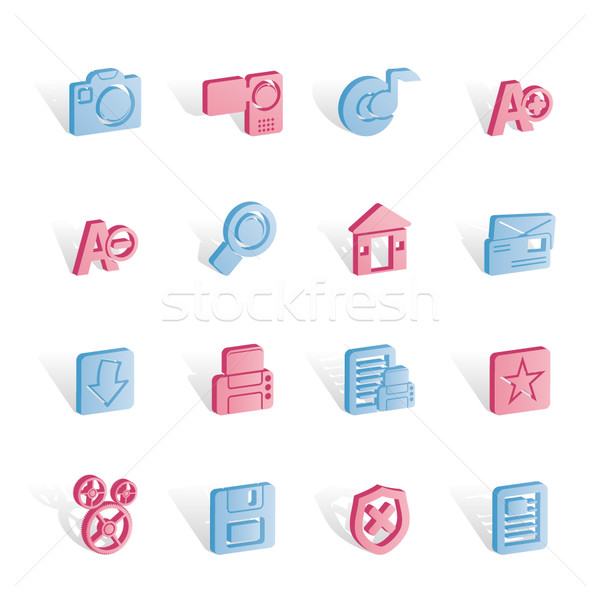 Internet and Website icons  Stock photo © stoyanh