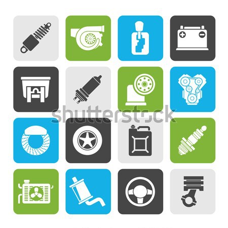 law, order, police and crime icons  Stock photo © stoyanh