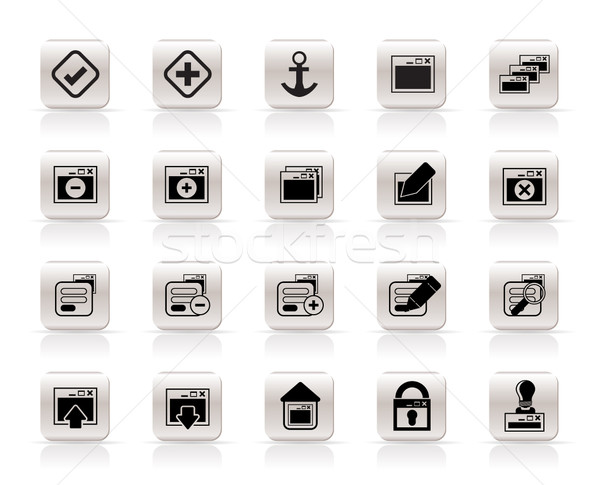 Application, Programming, Server and computer icons  Stock photo © stoyanh