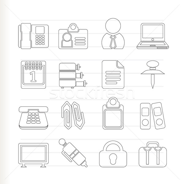 Business and Office icons Stock photo © stoyanh