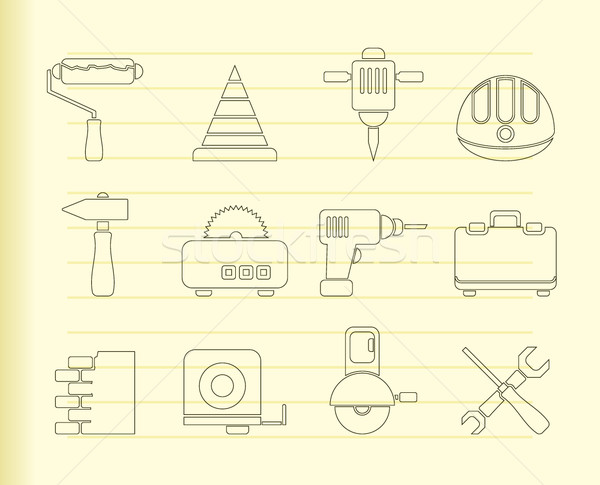 Stock photo: Building and Construction Tools icons