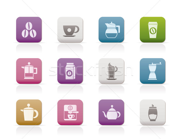 coffee industry signs and icons  Stock photo © stoyanh