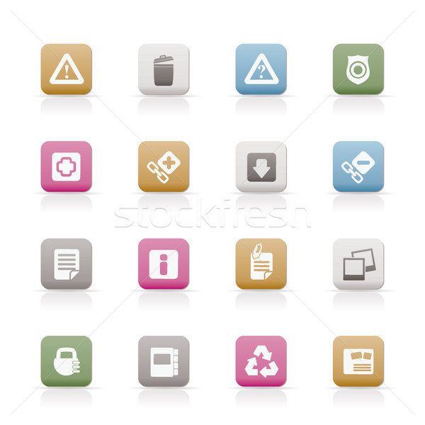 Web site and computer Icons Stock photo © stoyanh