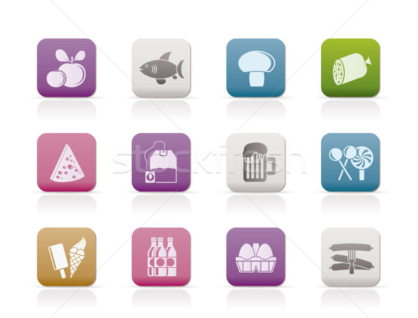food, drink and shop icons  Stock photo © stoyanh