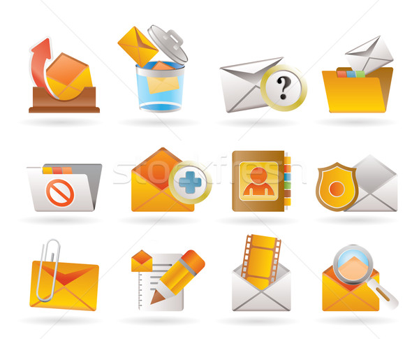 E-mail and Message Icons  Stock photo © stoyanh