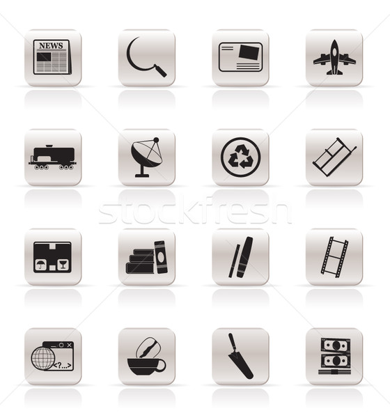 Stock photo: Simple Business and industry icons 