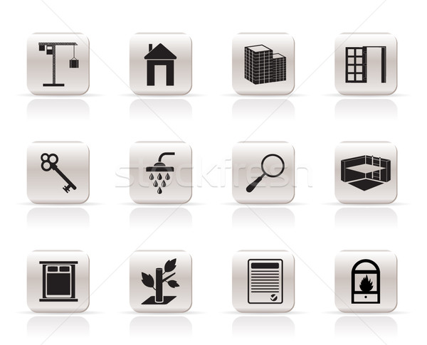 Simple Real Estate icons  Stock photo © stoyanh
