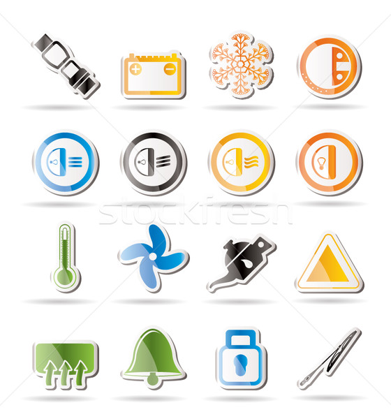 Car Dashboard icons  Stock photo © stoyanh