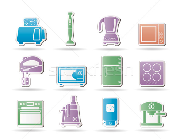 Stock photo: Kitchen and home equipment objects