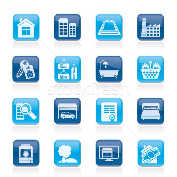 Real Estate objects and Icons  Stock photo © stoyanh