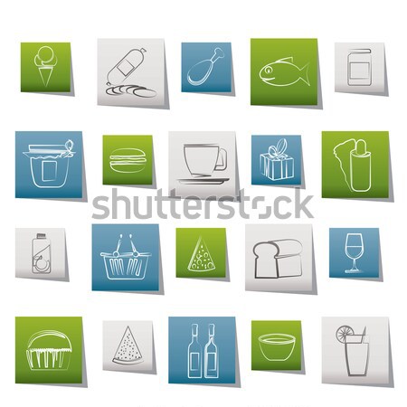 home and house insurance and risk icons  Stock photo © stoyanh