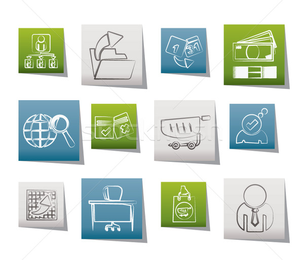 Business,  Management and office icons  Stock photo © stoyanh