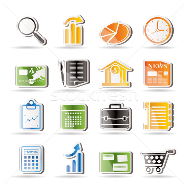 Business and Office Internet Icons Stock photo © stoyanh