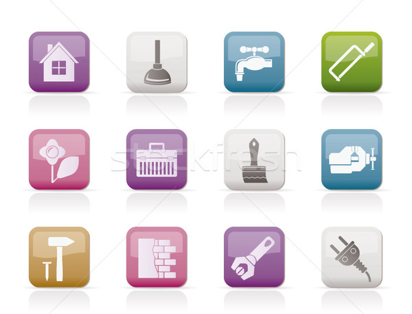 construction and do it yourself icons  Stock photo © stoyanh