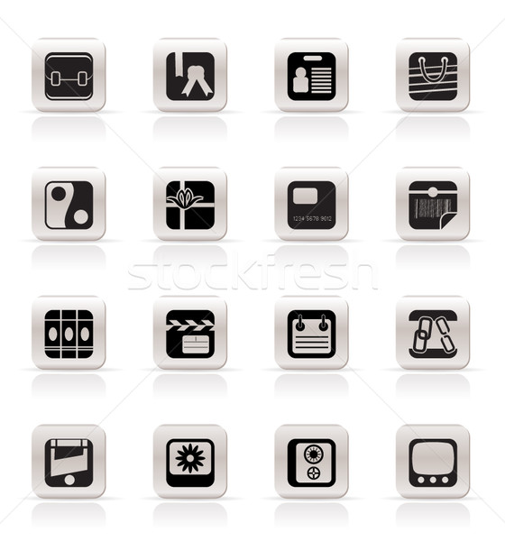 Stock photo: Simple Business and Internet Icons 