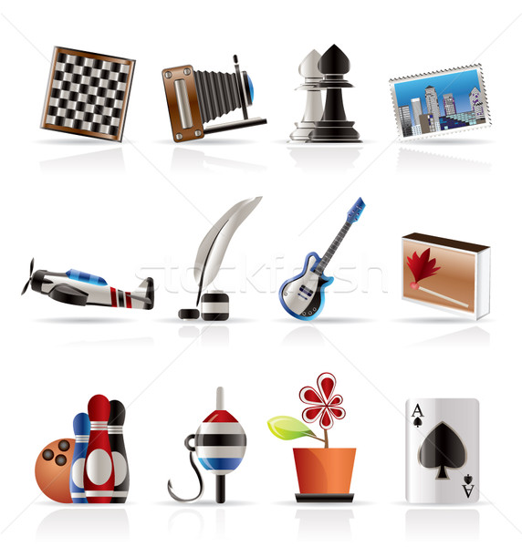Hobby, Leisure and Holiday Icons  Stock photo © stoyanh