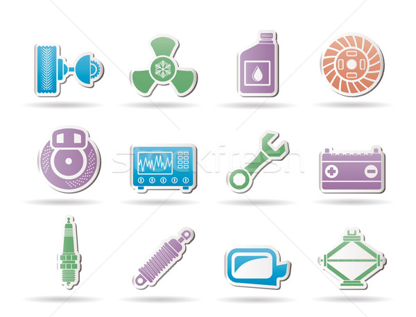 Car Parts and Services icons  Stock photo © stoyanh
