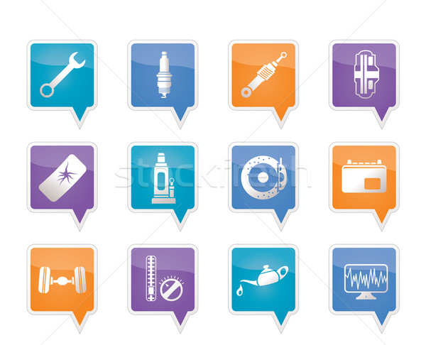 Car Parts and Services icons  Stock photo © stoyanh