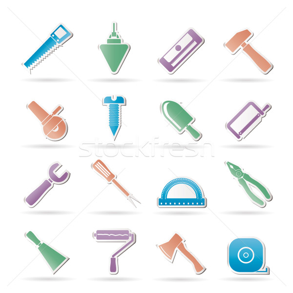 Stock photo: Construction and Building Tools icons 