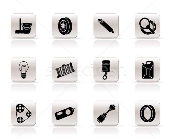 Simple Car Parts and Services icons  Stock photo © stoyanh