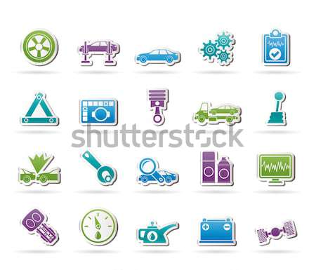 Car and transportation icons  Stock photo © stoyanh