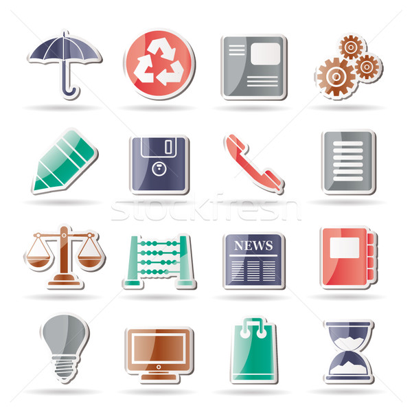 Business and Office internet Icons Stock photo © stoyanh