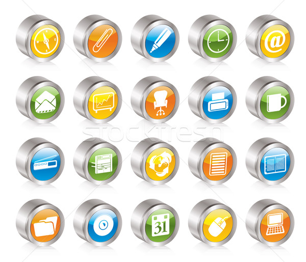 Stock photo: Simple Office tools icons