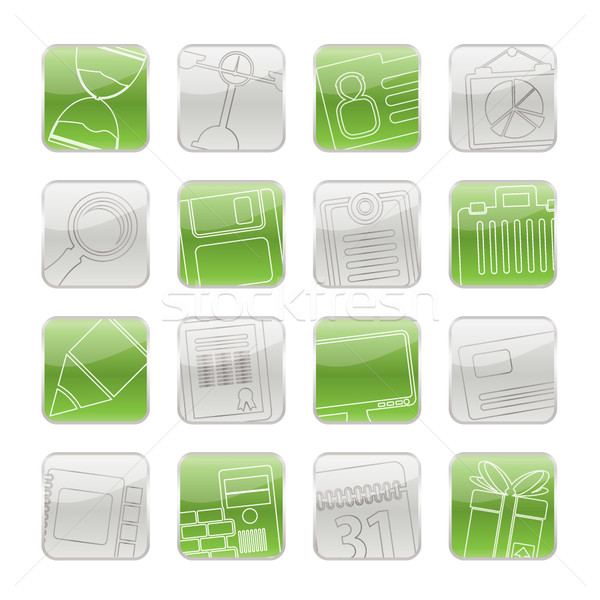 Business and office icons  Stock photo © stoyanh