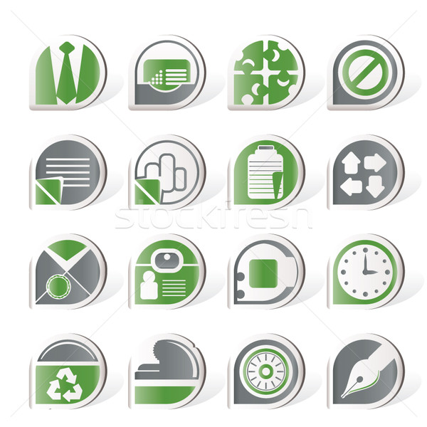 Simple Business and Office Icons  Stock photo © stoyanh