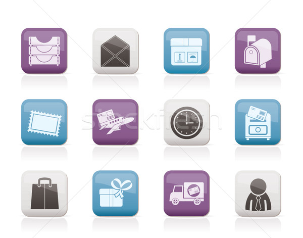 Post, correspondence and Office Icons  Stock photo © stoyanh