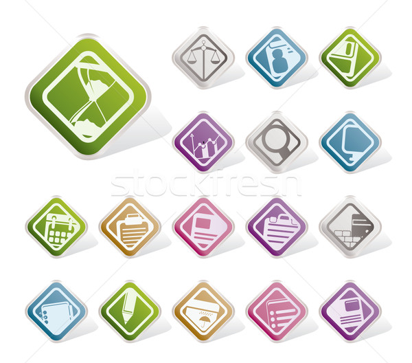 Simple Business and office icons  Stock photo © stoyanh