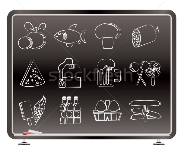 food, drink and shop icons  Stock photo © stoyanh