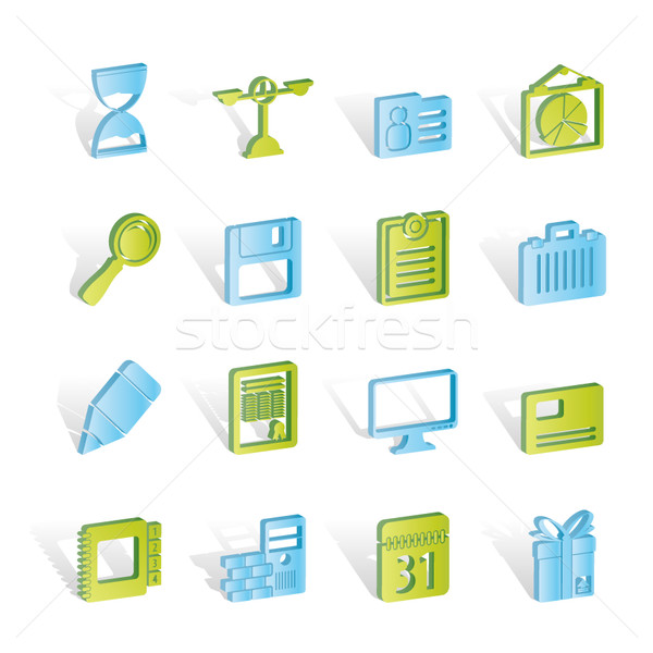 Business and office icons Stock photo © stoyanh