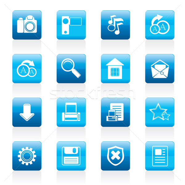 Simple Internet and Website Icons  Stock photo © stoyanh