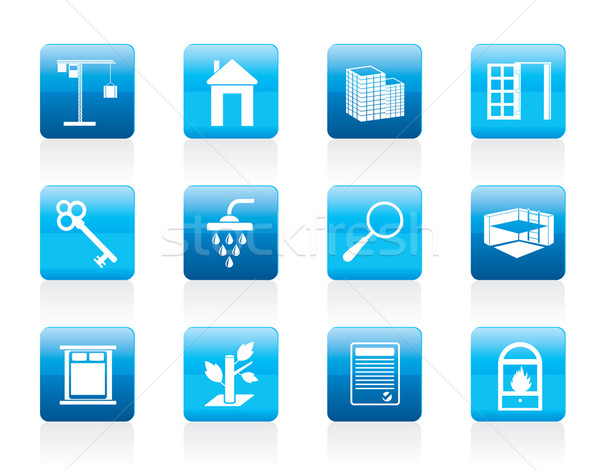 Simple Real Estate icons  Stock photo © stoyanh