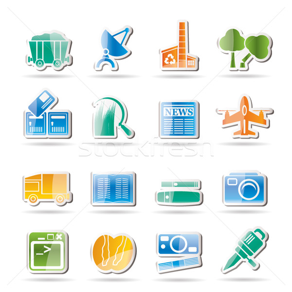 Business and industry icons  Stock photo © stoyanh