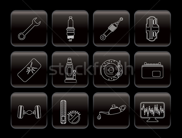 Car Parts and Services icons Stock photo © stoyanh