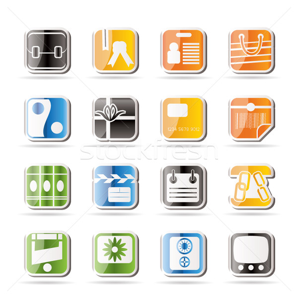 Simple Business and Internet Icons  Stock photo © stoyanh