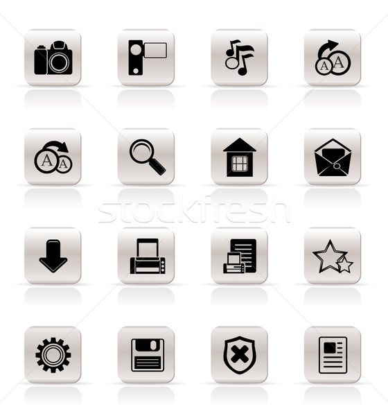 Simple Internet and Website Icons  Stock photo © stoyanh