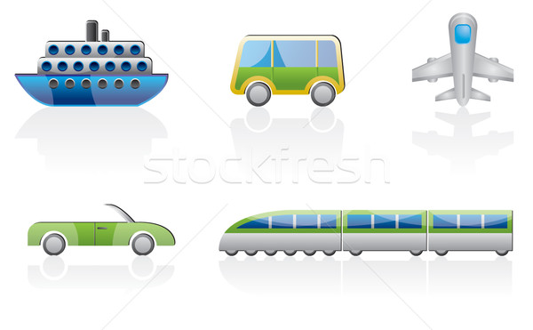 travel and transportation icons  Stock photo © stoyanh