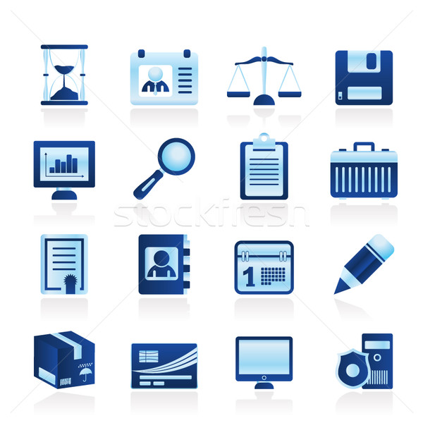 Simple Business and office  Icons   Stock photo © stoyanh