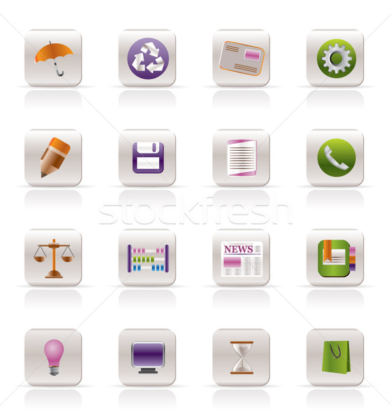 Business and Office internet Icons  Stock photo © stoyanh