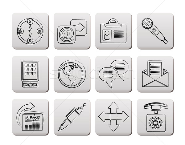 Business, office and internet icons  Stock photo © stoyanh