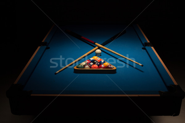 Pool equipment ready for a game Stock photo © stryjek