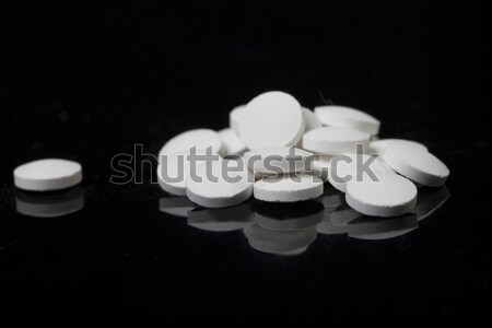 Wenig Pillen chemischen Auswirkungen schwarz Stock foto © stryjek