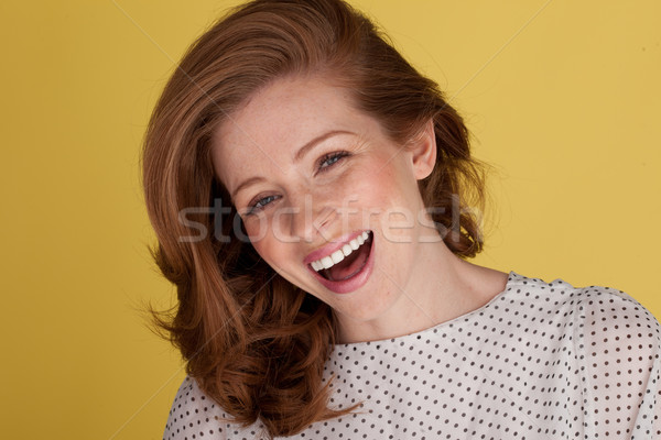Joyful Young Woman Stock photo © stryjek