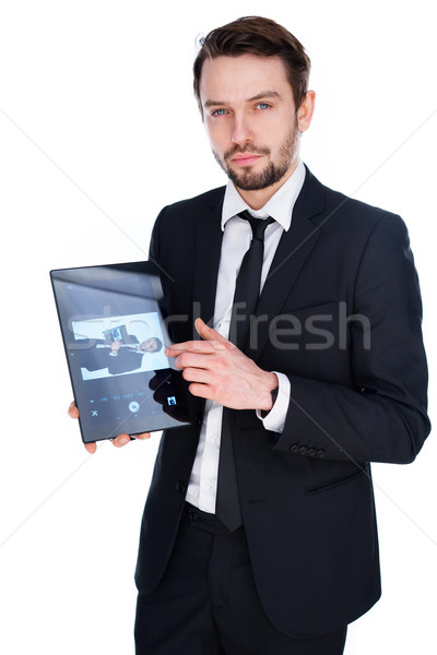 Hombre guapo jóvenes empresario Foto stock © stryjek