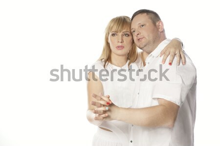 Romantic Couple Dancing Ball Room Stock photo © stryjek